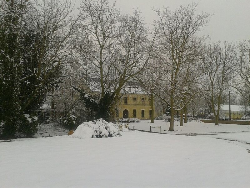 Club house sous la neige